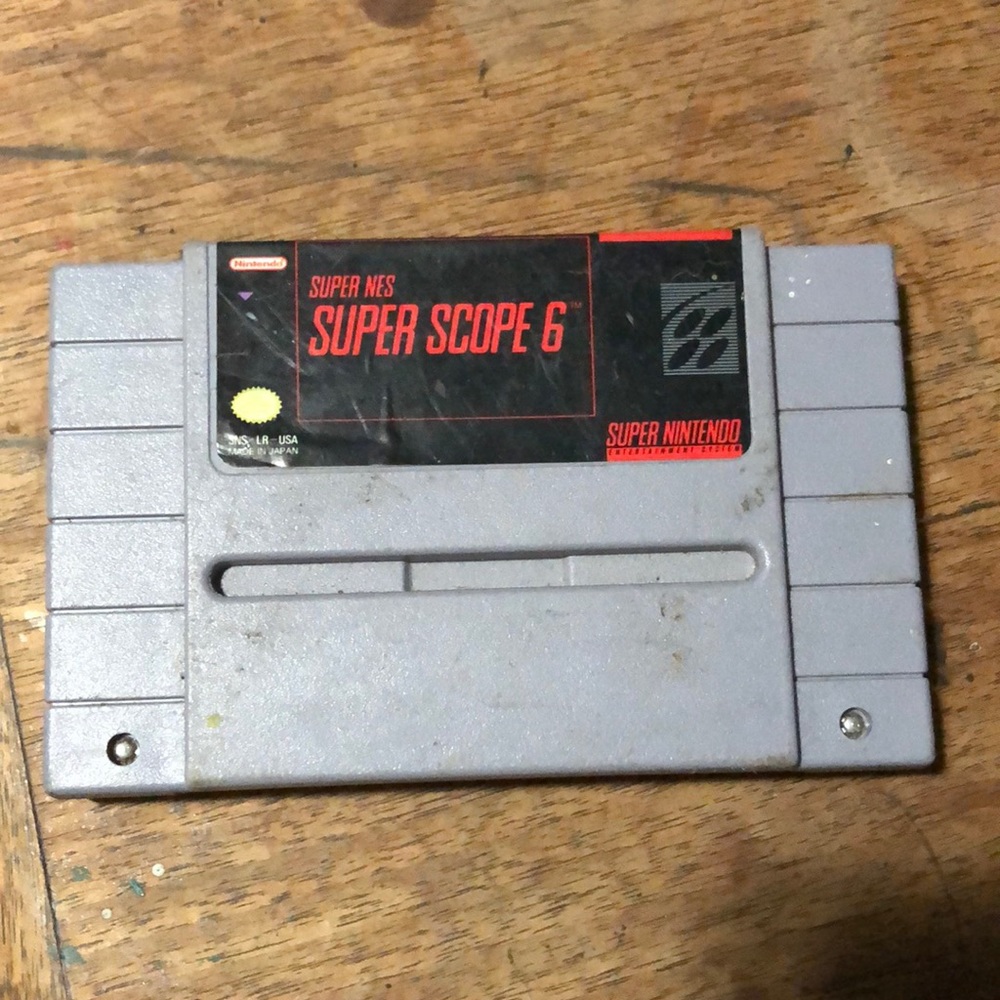 Vintage Super Nintendo Super scope 6 video game